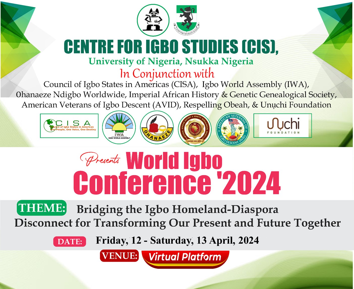 Read more about the article Global Igbo Virtual Conference Announcement !